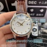 Patek Philippe Complications Copy Watch Brown Leather Strap